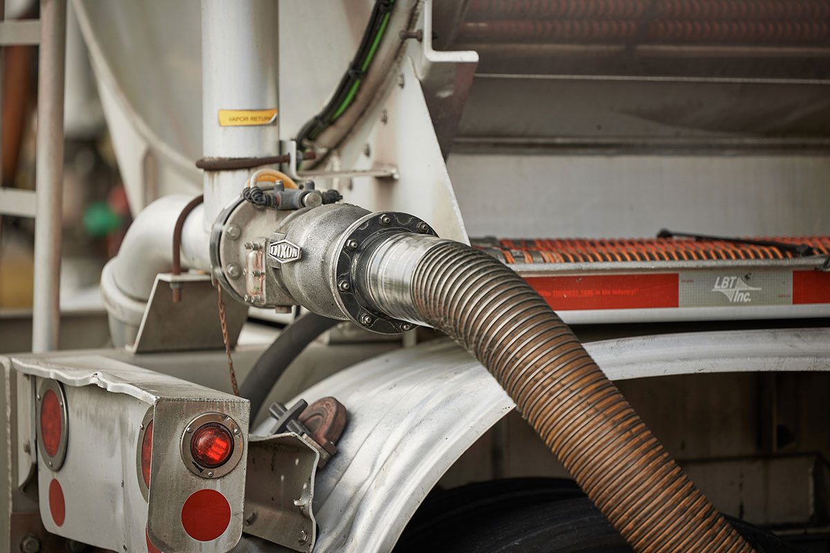 Truck gas pump