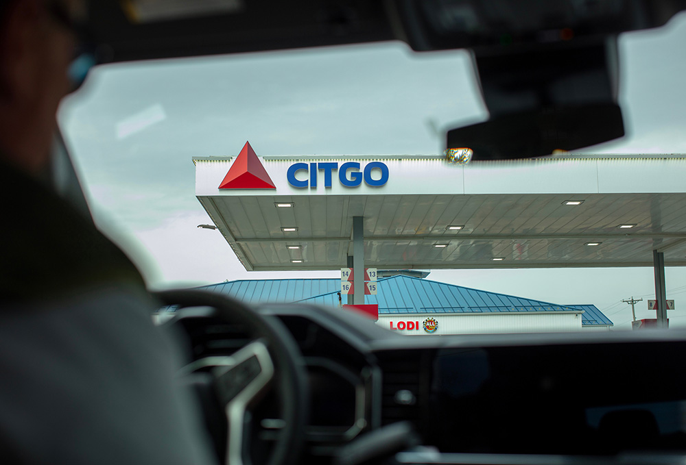 CITGO fuel station canopy and branding
