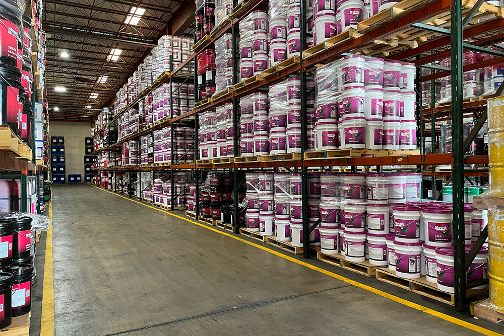 Lubricant products at a distribution facility