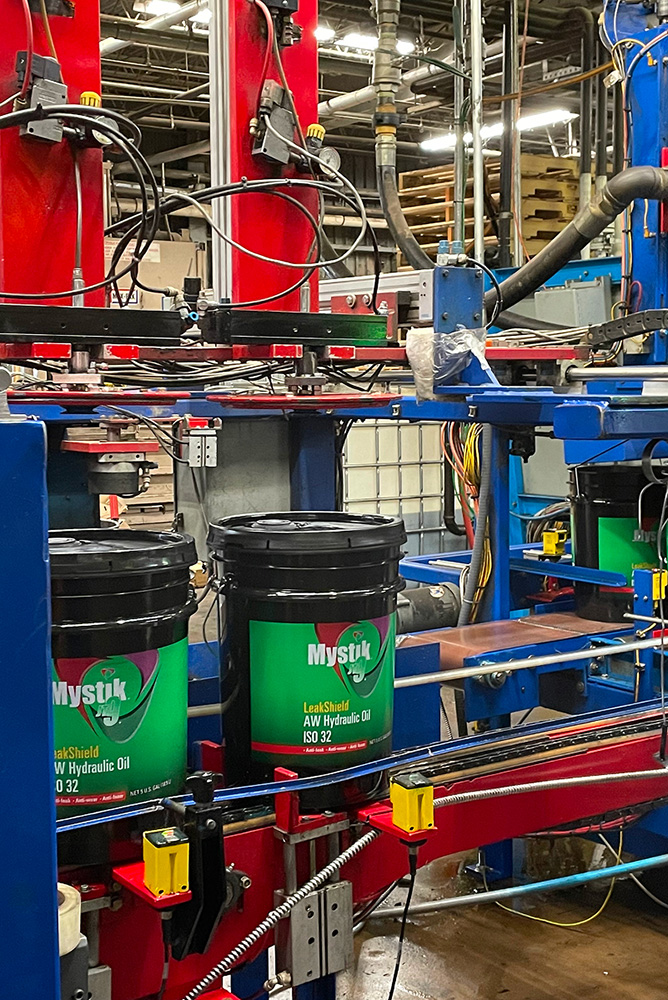 Mystik Lubricants filling and packaging operations