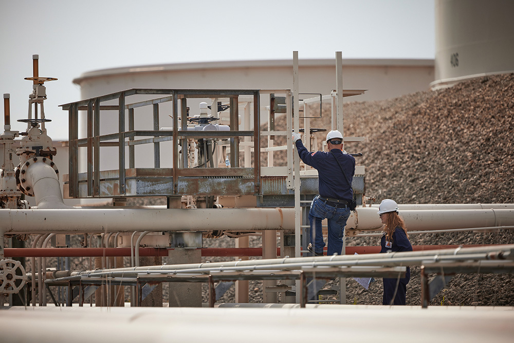 Pipeline operations at a CITGO facility