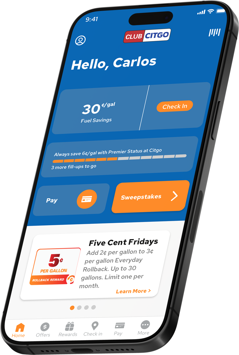 Club CITGO mobile app