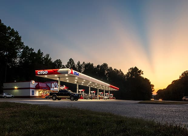 CITGO station at dusk