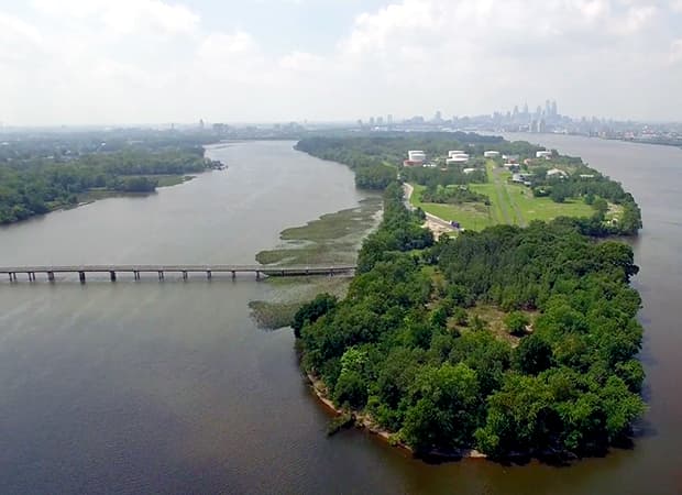 Petty's Island Arial View